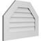 Ekena Millwork Octagonal Top Surface Mount PVC Gable Vent w/ 3-1/2"W x 1"P Standard Frame, 28"W x 20"H GVPOT28X2001SN - alternate 5